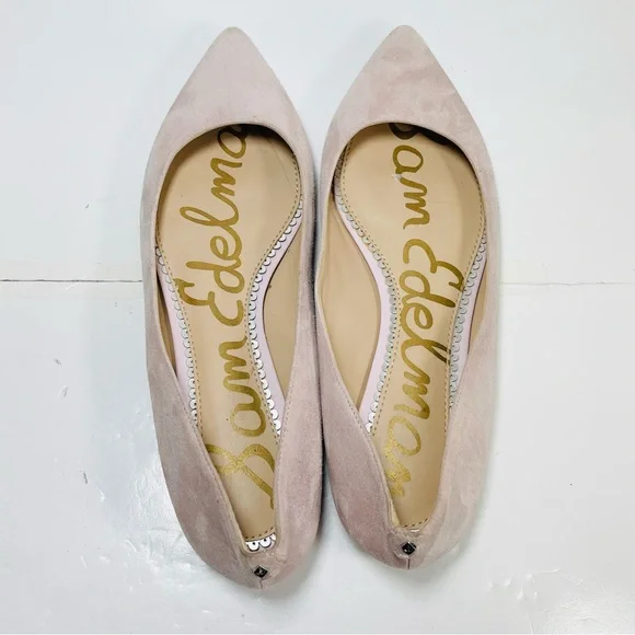 Sam Edelman Rae Women’s Ballet Flats Size 8M Pointed Toe Pink Suede. - Picture 9 of 12